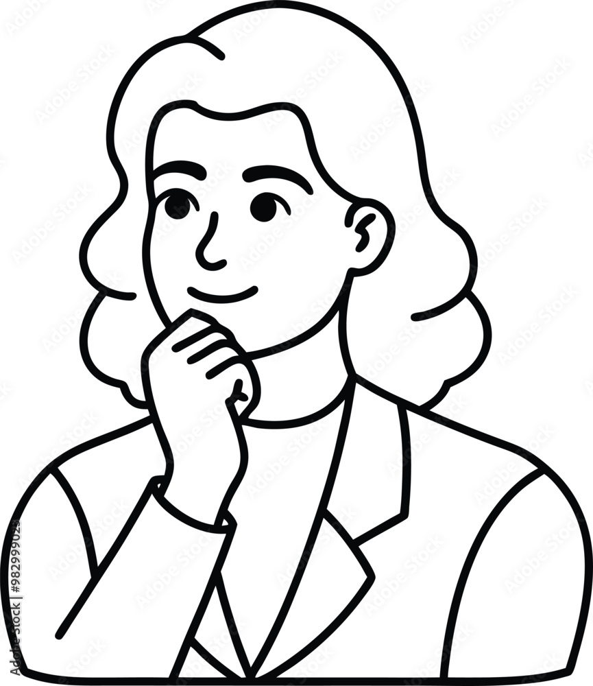 Empowered Businesswoman Thinking Vector Art for Creative Minds
Empowered Businesswoman Thinking Vector Art for Creative Minds