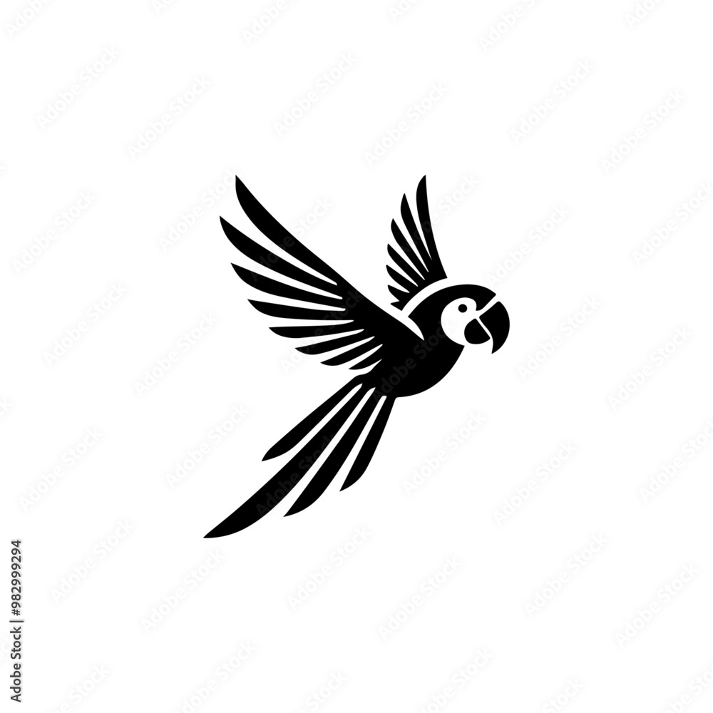 Obraz premium Macaw Parrot Bird, vector illustration