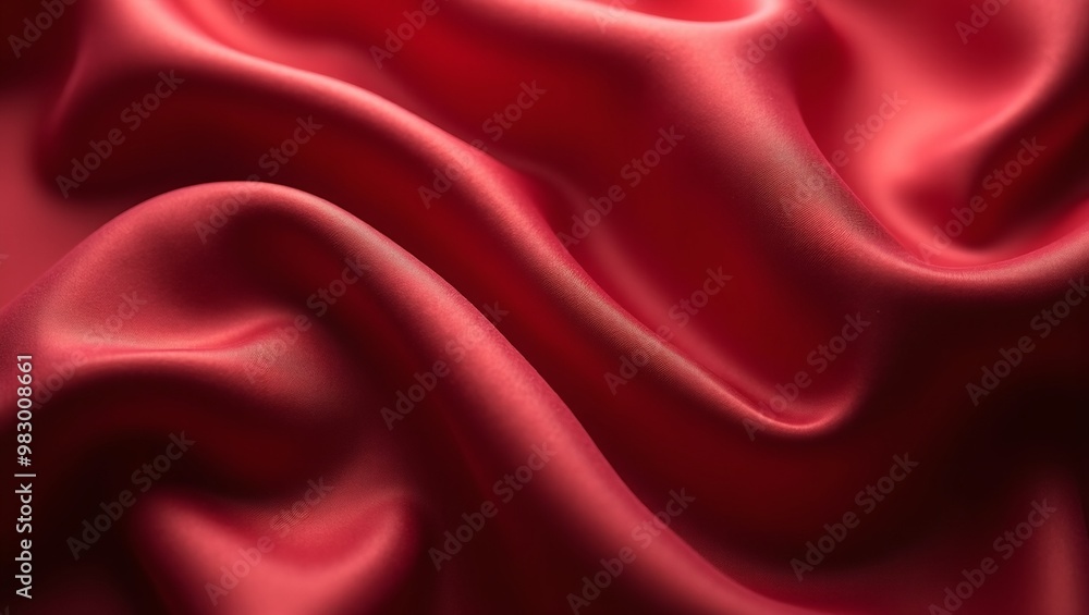 Luxurious satin fabric with shimmering highlights in deep crimson and sapphire Luxurious satin fabric with shimmering highlights in deep crimson and sapphire