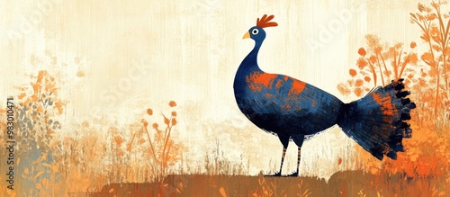 African guineafowl under daylight