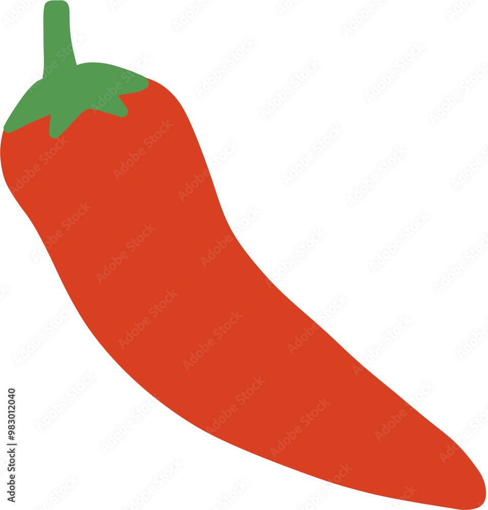 매운 고추 열매