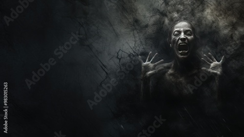 Scary wall background, horror texture for background