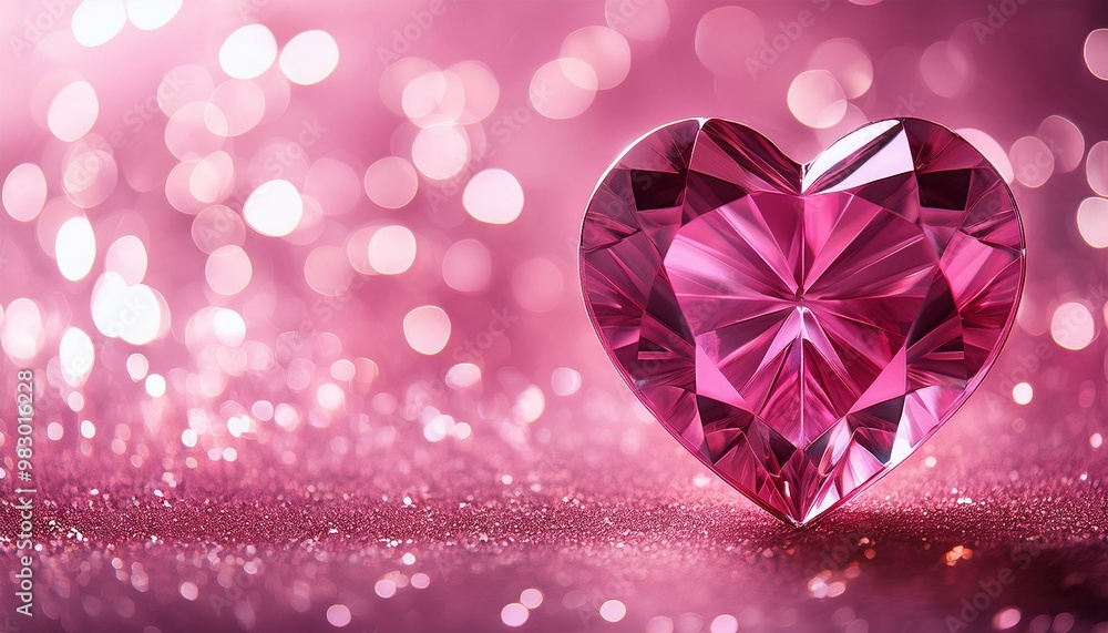 ピンクのハート型の宝石とピンクの煌めきの背景(Pink glitter background with pink heart-shaped gems)
ピンクのハート型の宝石とピンクの煌めきの背景(Pink glitter background with pink heart-shaped gems)