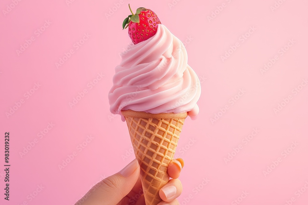 Witch-themed ice cream cones, spooky night sky, Halloween party, 3D illustration. Beautiful simple AI generated image Witch-themed ice cream cones, spooky night sky, Halloween party, 3D illustration. Beautiful simple AI generated image