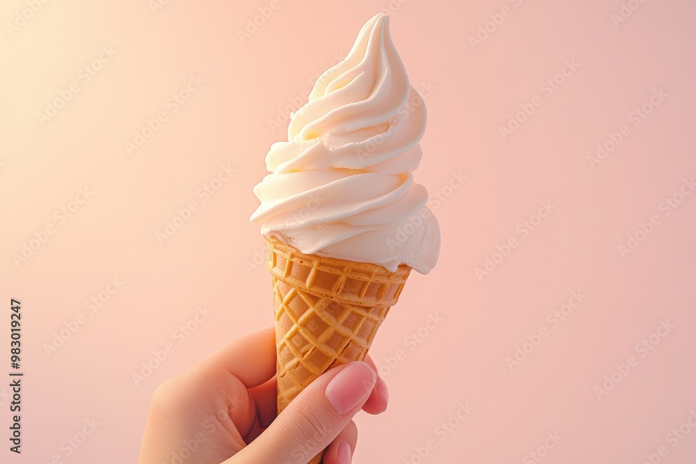 Ice Cream Day Poster design background - generative ai. Beautiful simple AI generated image Ice Cream Day Poster design background - generative ai. Beautiful simple AI generated image