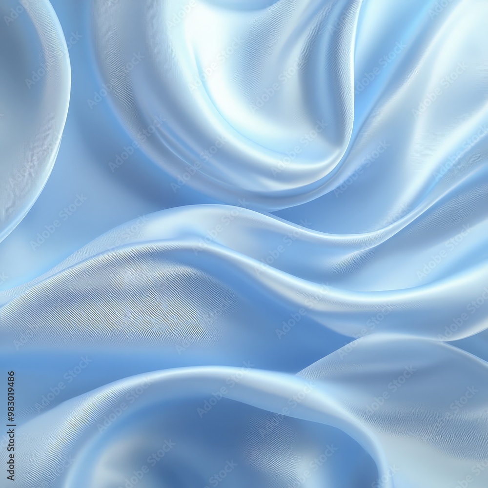 A blue fabric with a wave pattern A blue fabric with a wave pattern