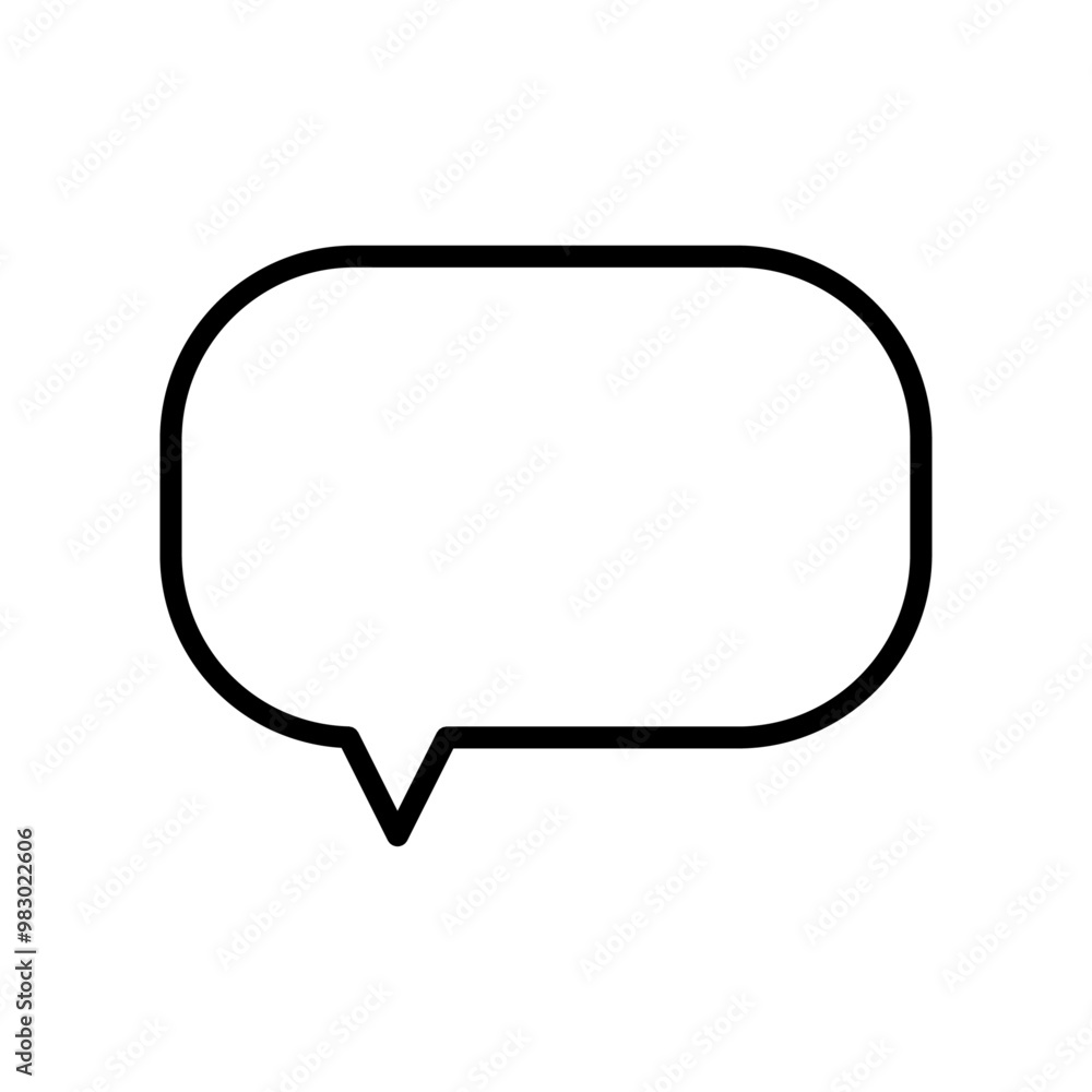 Fototapeta premium Text message, conversation, icon. Good for app and web interfaces, infographics, presentations, marketing. Vector illustration