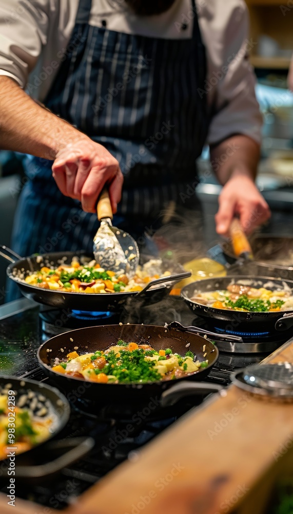 Hands crafting a nutritious dish with vibrant, fresh vegetables for a healthy lifestyle Hands crafting a nutritious dish with vibrant, fresh vegetables for a healthy lifestyle