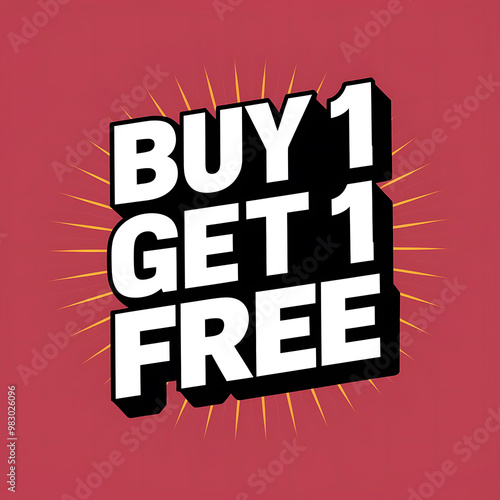 set of bogo buy 1 get 1 promo tag free shopping sale offer background design