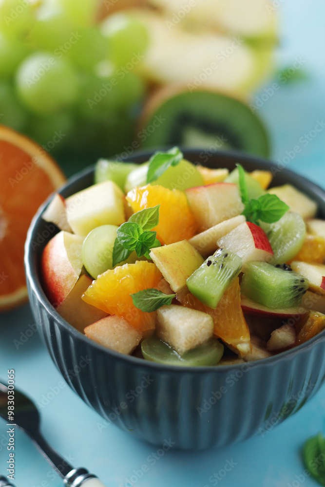 A bowl with fresh fruit A bowl with fresh fruit