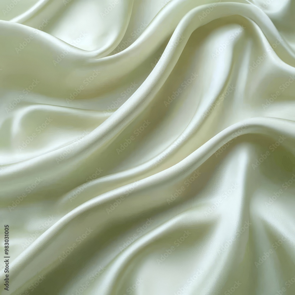 Obraz premium A white fabric with a smooth, flowing texture