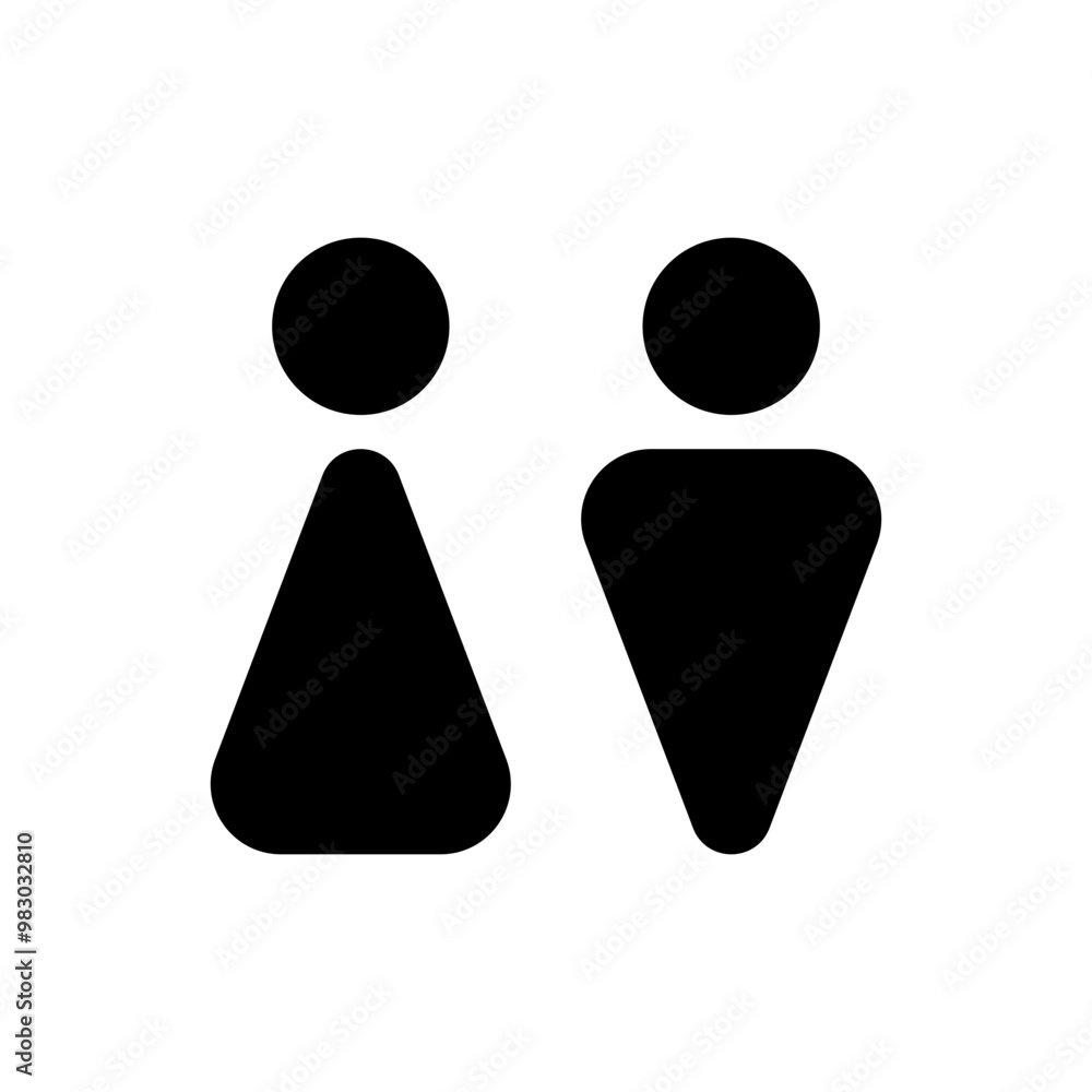 Male female symbol icons vector illustration Male female symbol icons vector illustration