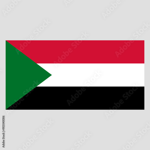 Flag of Sudan, the national symbol Free Download Flag of Sudan, the national symbol - GFXLoad