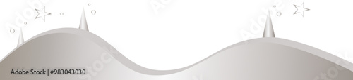 Welle Landschaft Banner Silber Grau Weihnachten Background Hintergrund