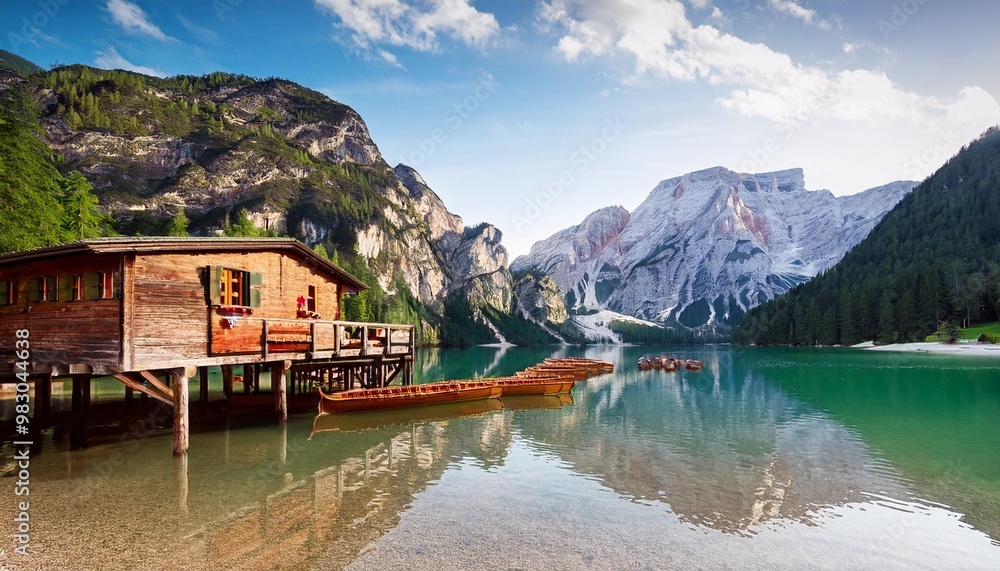 Fototapeta premium lake in the mountains