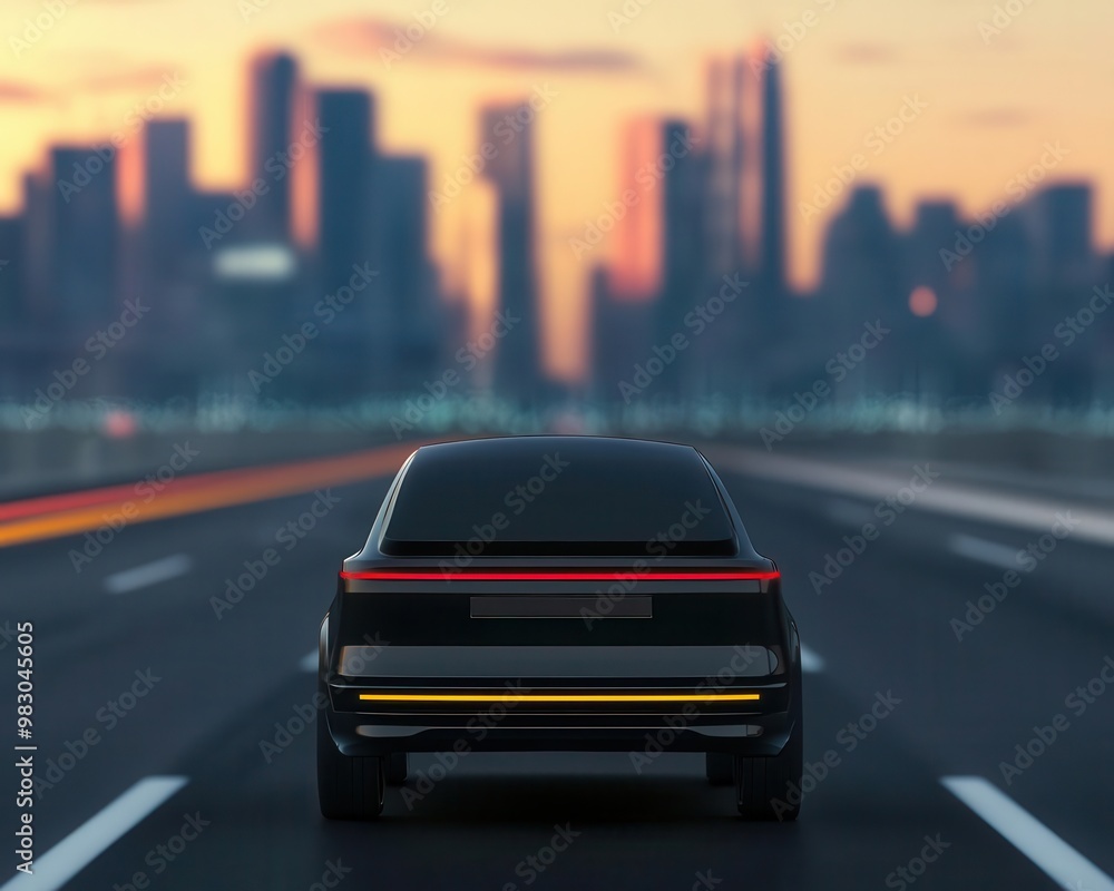 Self-driving car with advanced sensors visualized in a smart city environment, engineering innovation, autonomous vehicle technology Self-driving car with advanced sensors visualized in a smart city environment, engineering innovation, autonomous vehicle technology