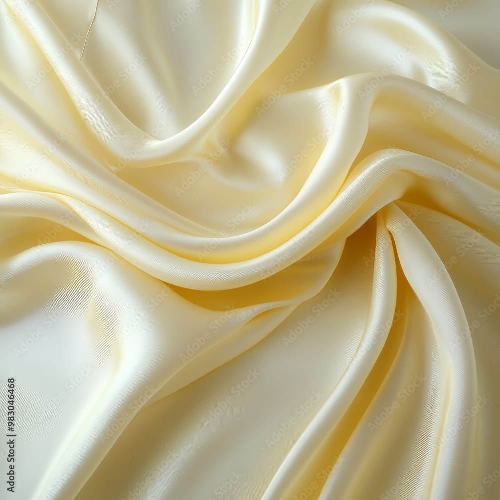 Obraz premium A white fabric with a wave pattern