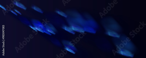 Prism overlay from the sun's rays on the blue wall. Blurred shadows in the room. Soft overlay of natural light. Abstract background for product presentation for studio.Natural light layout.