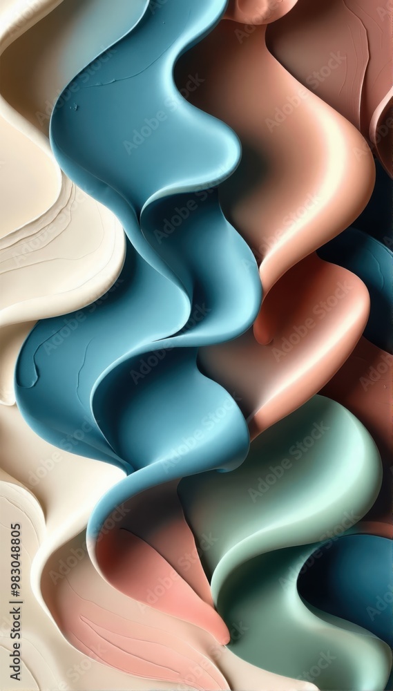 Abstract waves of pastel colors create a soothing and modern backdrop, perfect for creative projects, branding, and artistic presentations. Abstract waves of pastel colors create a soothing and modern backdrop, perfect for creative projects, branding, and artistic presentations.