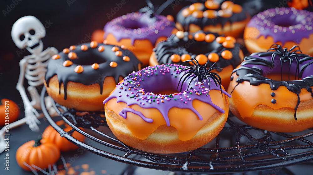 Spooky Halloween Donut Platter Spooky Halloween Donut Platter