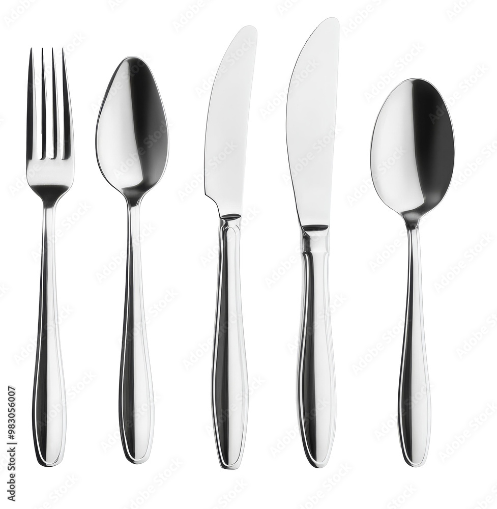 fork, knife, spoon, teaspoon, cutlery isolated on white background, clipping path fork, knife, spoon, teaspoon, cutlery isolated on white background, clipping path