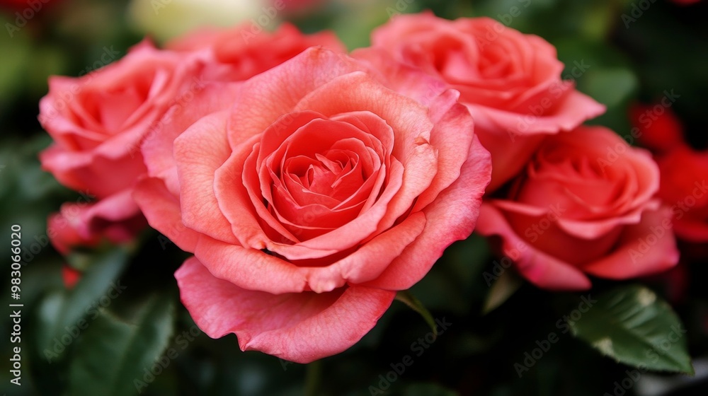 Stunning Crimson Roses in Full Bloom Showcasing Nature s Beauty Stunning Crimson Roses in Full Bloom Showcasing Nature s Beauty