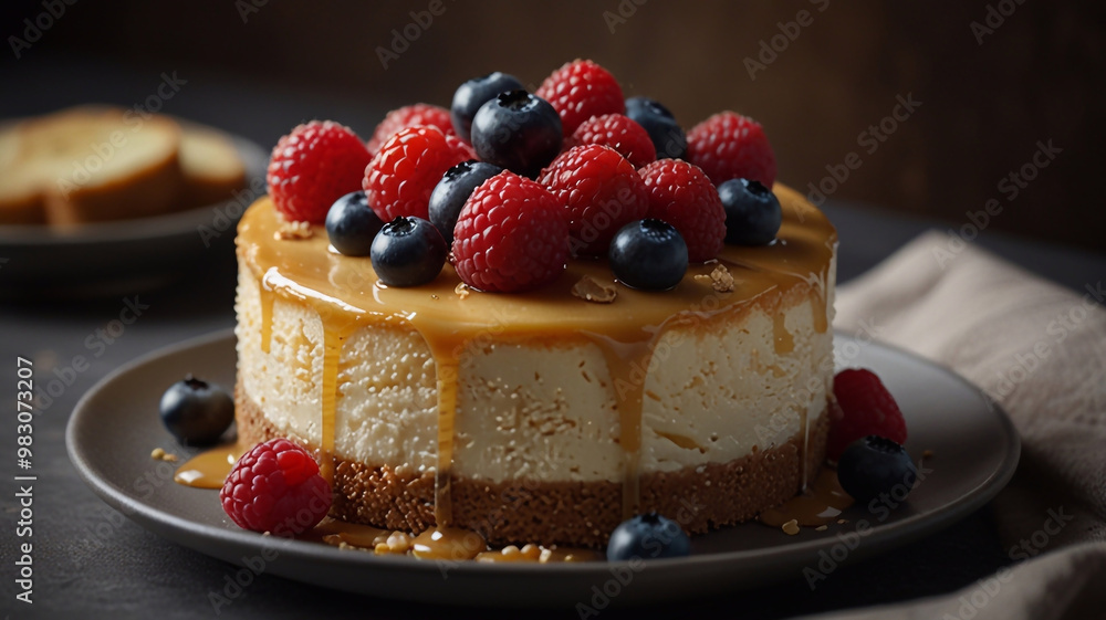 creamy gourmet cheesecake, food photo, food blogger, caramel berry cake creamy gourmet cheesecake, food photo, food blogger, caramel berry cake