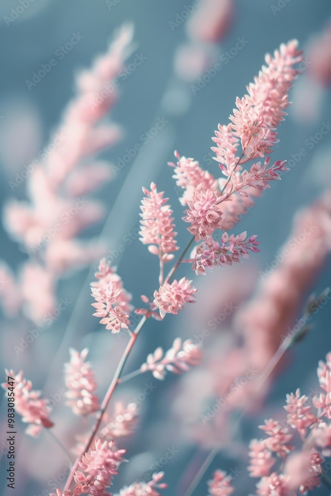 Dreamy Lavender Blossoms in Soft Focus with Pastel Background Bokeh Effect Dreamy Lavender Blossoms in Soft Focus with Pastel Background Bokeh Effect