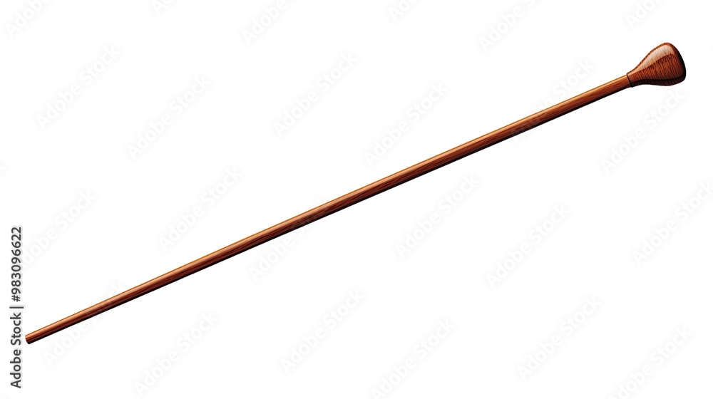 Wooden stick for various applications, isolated on a transparent background. Wooden stick for various applications, isolated on a transparent background.