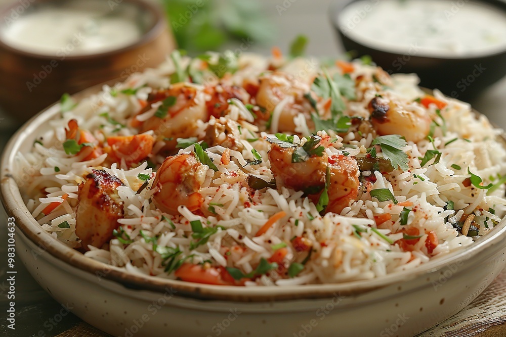 Delicious Shrimp Biryani Delicious Shrimp Biryani