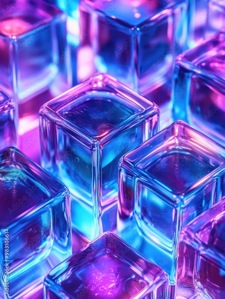 Vividly Lit Clear Ice Cubes Vividly Lit Clear Ice Cubes