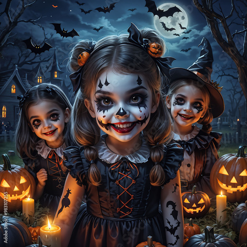 Obraz na płótnie Hallowenn-Party