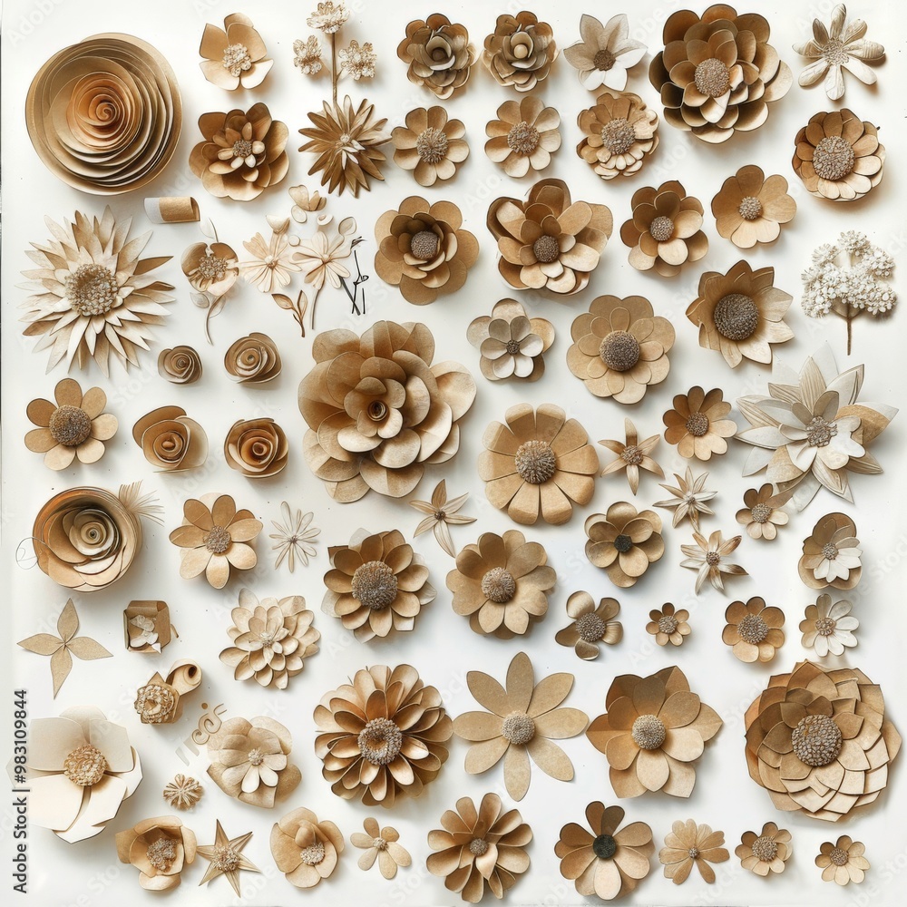 collage photo elements isolated on white, kraft paper flowers, ultra details stylize 50 collage photo elements isolated on white, kraft paper flowers, ultra details stylize 50