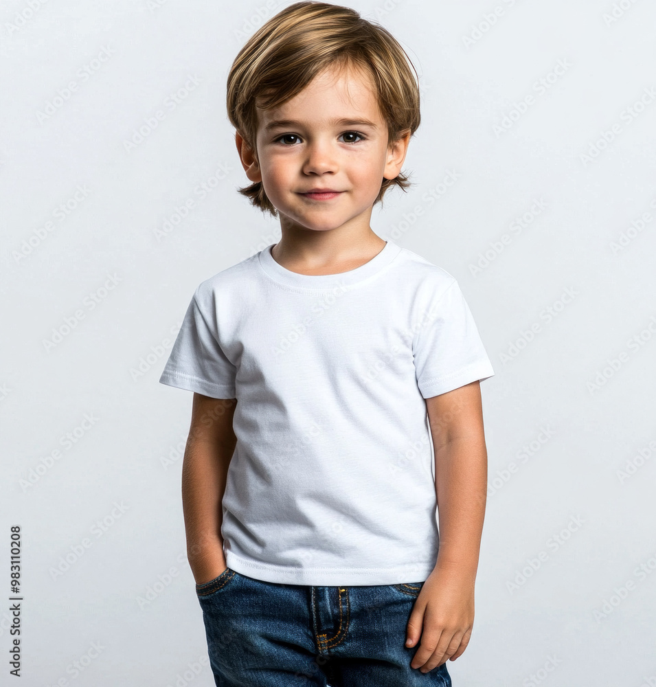 portrait of a smiling child, template t-shirt portrait of a smiling child, template t-shirt