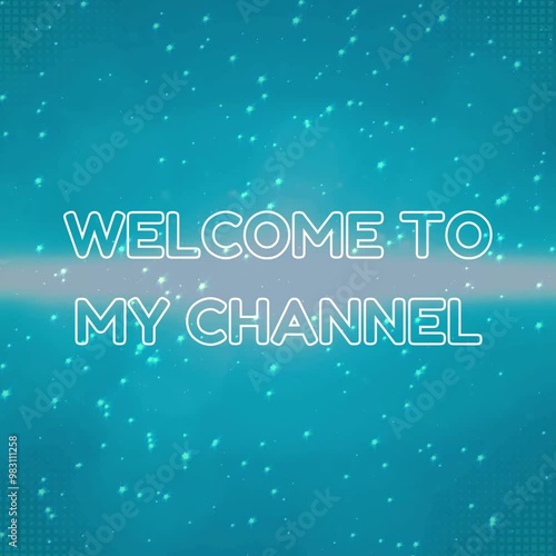 Modern Welcome to My Channel New Blue Style Intro Video