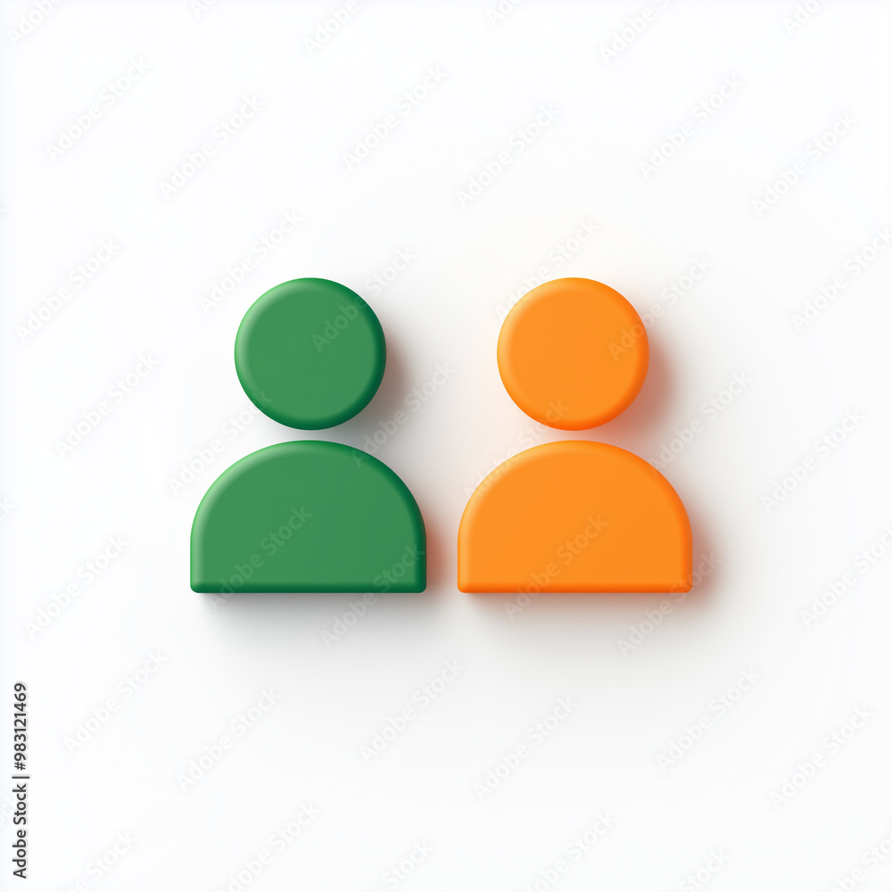 icon of a person, business role, on a white background