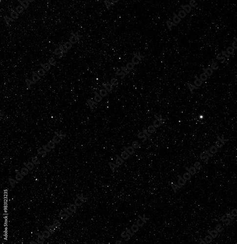 Wide angle photograph of some of the stars (starfield) in the constellation Vulpecula.
