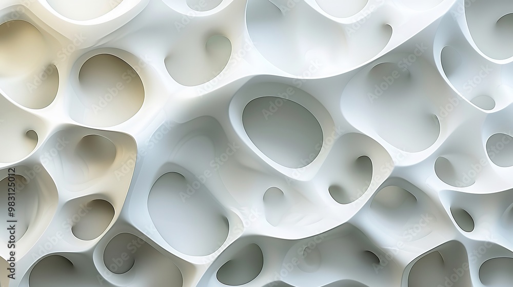 Organic cellular structure osteons matrix. Futuristic bio cement. Generative AI Organic cellular structure osteons matrix. Futuristic bio cement. Generative AI