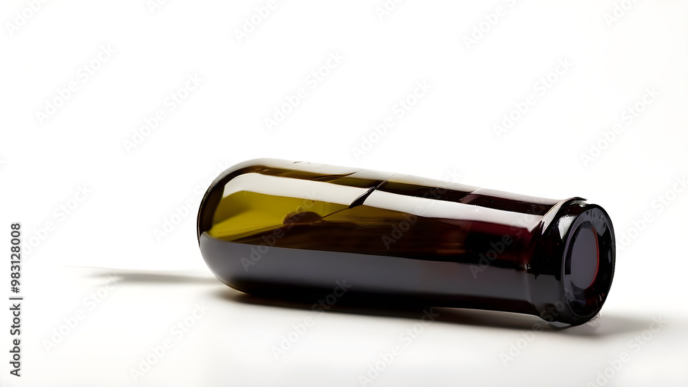 bottle of wine on white bottle of wine on white