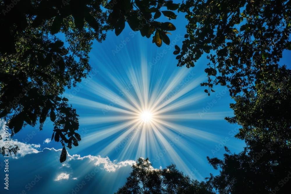 Obraz premium Clear skies, shining sun, gentle light