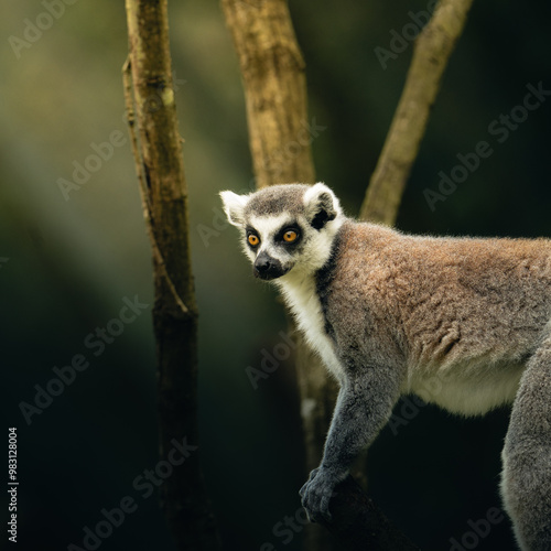 lemur on a tree