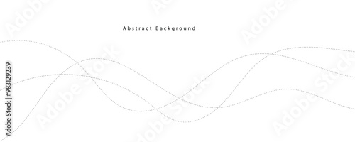 abstract vector grey wave lines on a white background