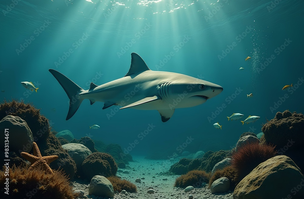 Obraz premium shark in the sea