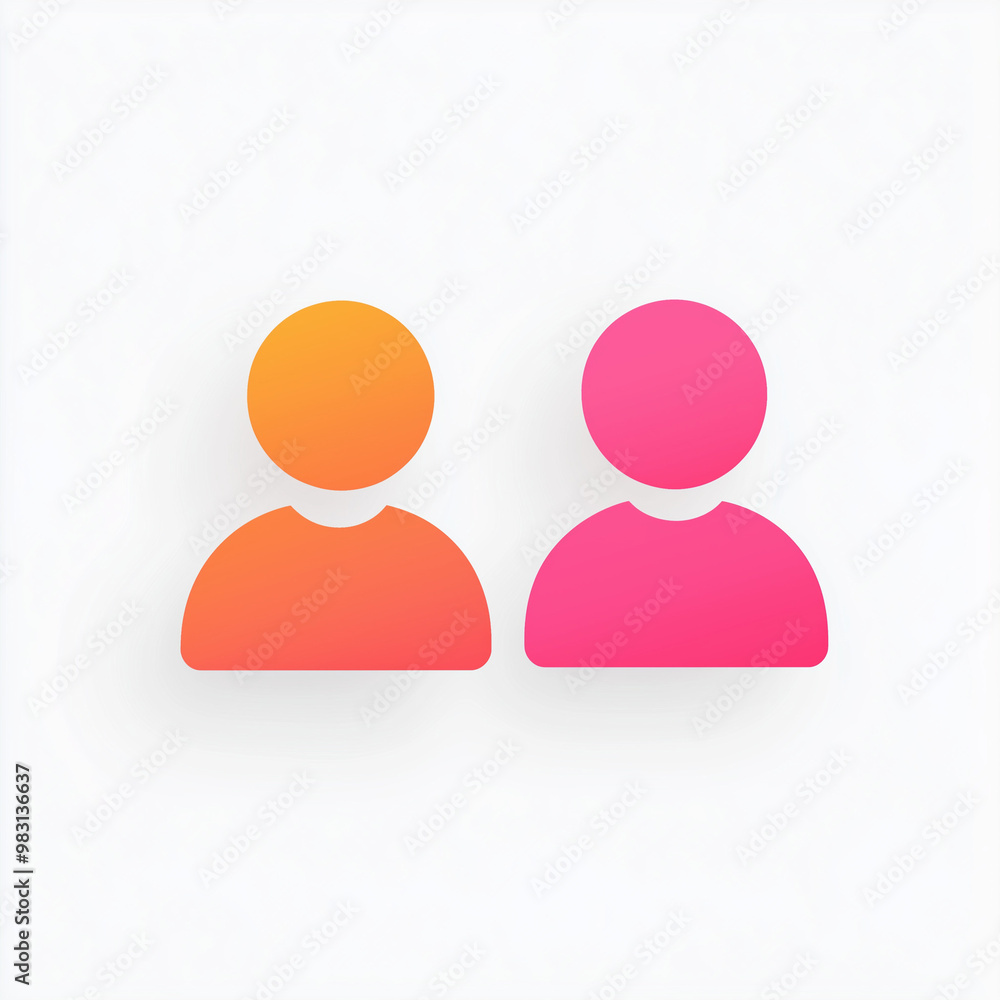icon of a person, business role, on a white background icon of a person, business role, on a white background