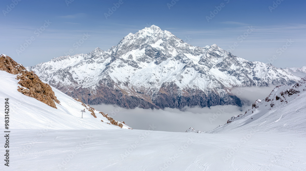 Majestic Winter Mountain Peaks A Stunning Snow-Covered Landscape, Showcasing the Beauty of Nature's Towering Giants A Serene View of Snow-Capped Summits in Winter's Embrace Majestic Winter Mountain Peaks A Stunning Snow-Covered Landscape, Showcasing the Beauty of Nature's Towering Giants A Serene View of Snow-Capped Summits in Winter's Embrace