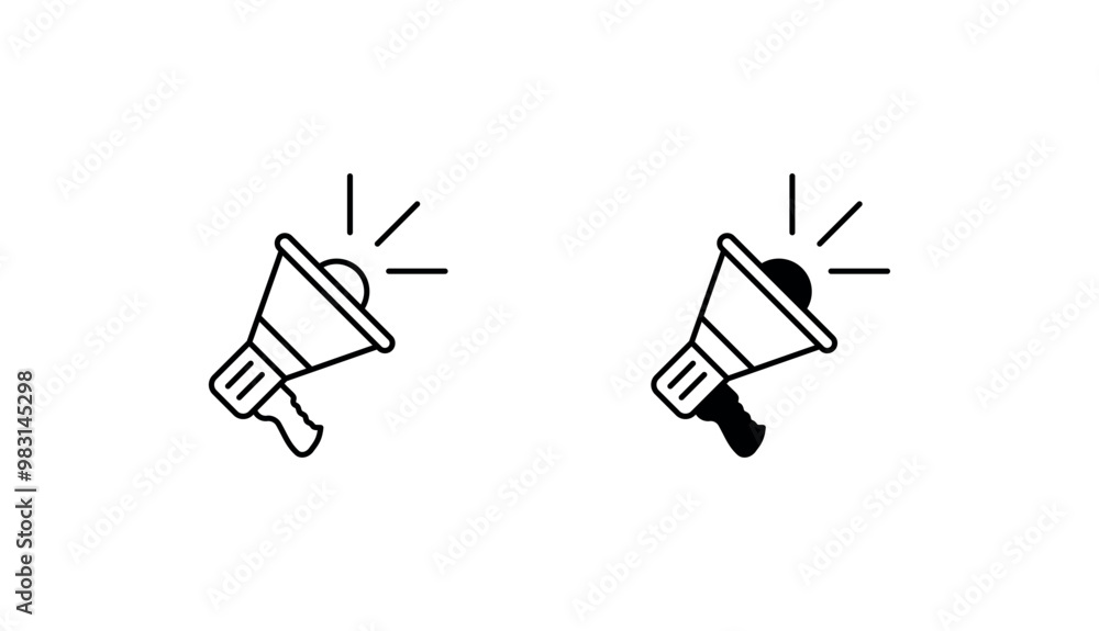Loudspeaker icon design with white background stock illustration Loudspeaker icon design with white background stock illustration