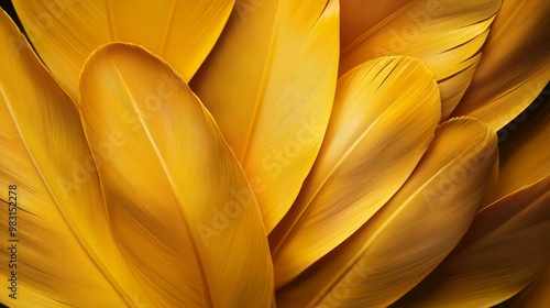  A tight shot of a yellow bloom featuring plentiful filmy appendages on its petals, with the central portions distinctly visible photo