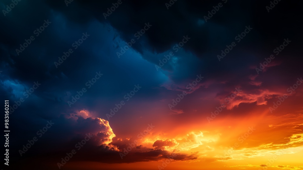 A plane flies through a cloud