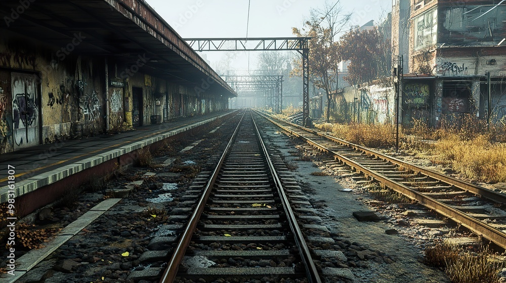 Abandoned Train Tracks - A Glimpse of a Forgotten Past Abandoned Train Tracks - A Glimpse of a Forgotten Past