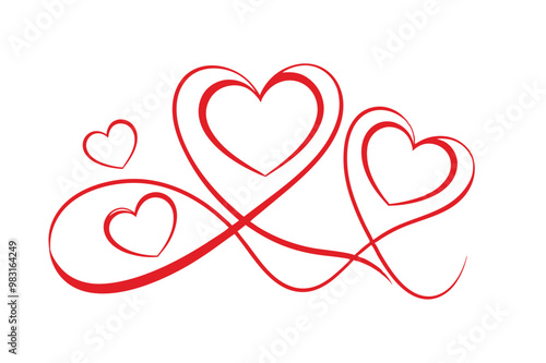 A charming line art heart with an arrow icon in doodle style. This simple and creative vector illustration is perfect for romantic designs, Valentine’s Day cards, or wedding invitations.